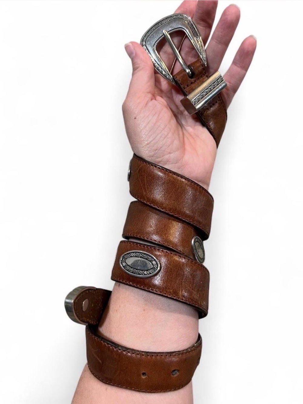 Brown Leather Belt - Stylish Accessory